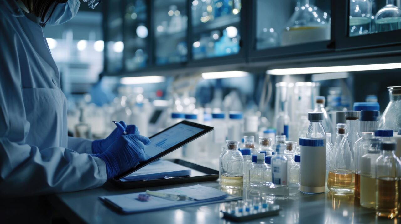 Almacenamiento de productos químicos en laboratorios