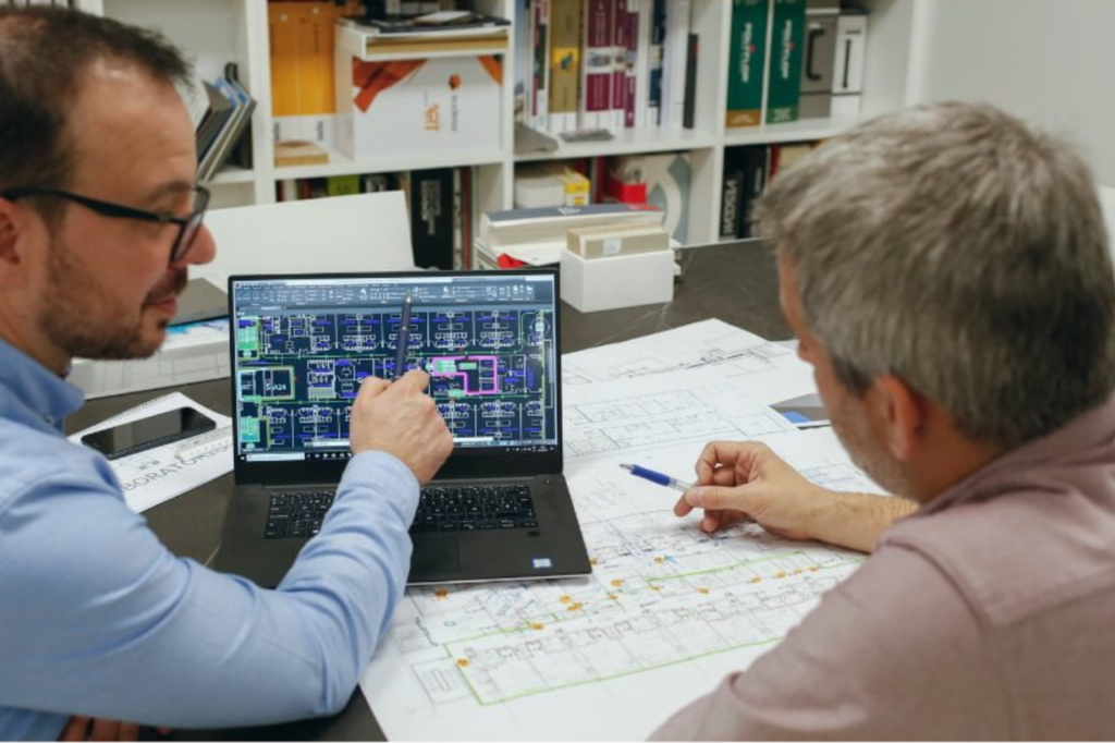 Plano de un laboratorio